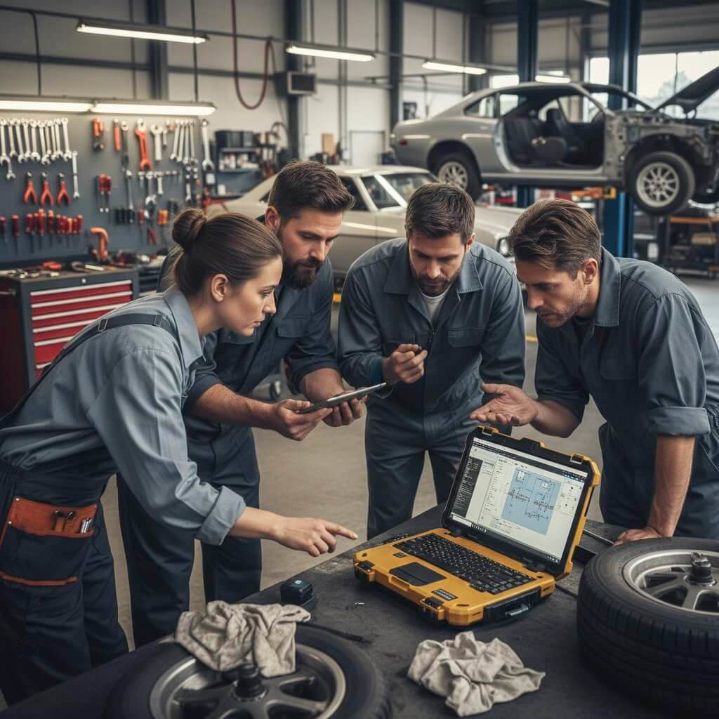 Kfz-Werkstatt GenKI-Bild: Kfz-Werkstatt