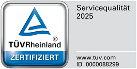 Autotechnik Schicketanz ist von TÜV Rheinland zertifiziert Bild mit Zertifikat von TÜV-Rheinland